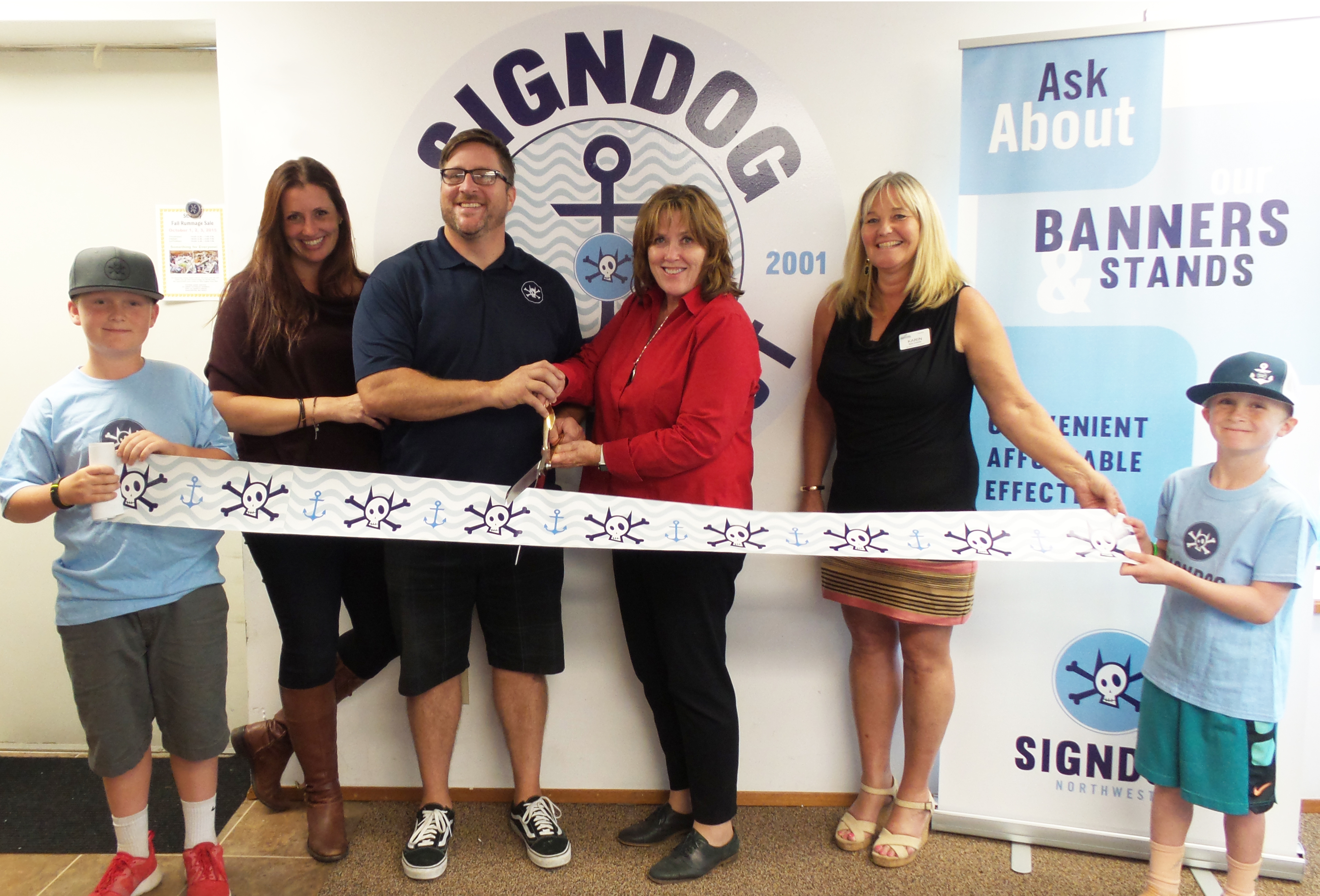 SignDog Ribbon Cutting in Anacortes, WA